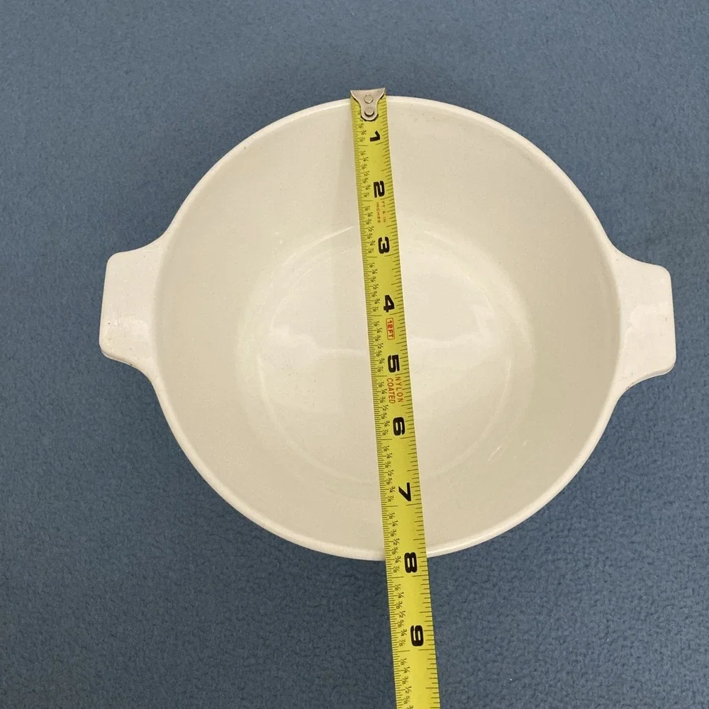 VTG‎ Centura by Corning White 1 3/4 QT Round Saucepan w/Handles- No Lid